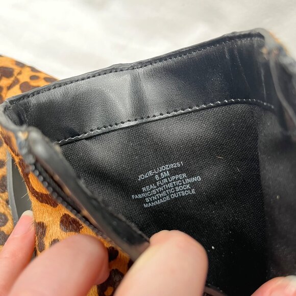 Steve Madden Womens Jozie Leopard Print Calf Hair Ankle Booties Size 6.5 M - Picture 5 of 9